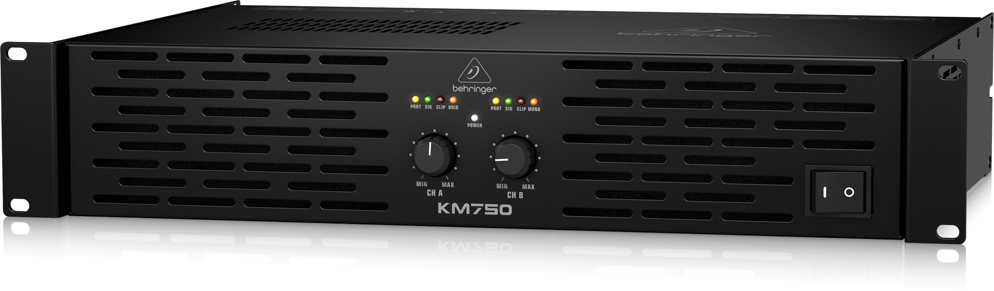 behringer KM750 750W 2チャンネルアンプ Behringer KM750 750-Watt Stereo Power Amplifier - Andertons Music Co.