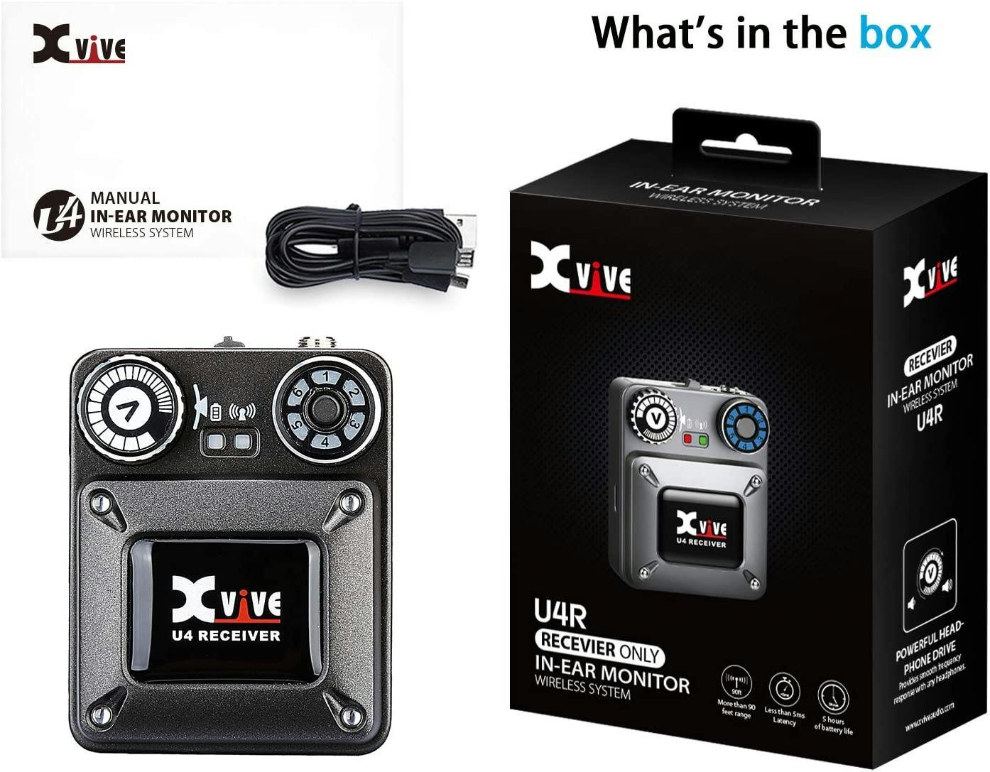Xvive In-Ear Monitor Wireless System with 1 Transmitter & 4 Receivers (No Earphones) - XU4R4-71Hs-s8MjQL._AC_SL1500_.jpg
