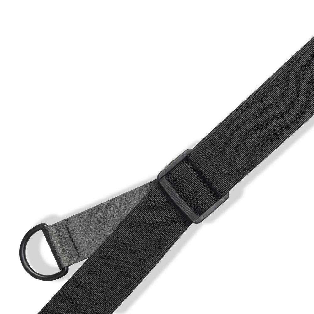 Levy's MRHSP-BLK Right Height Suede Padded Guitar Strap In Black - 380224-Levys Right Height Suede Leather Padded Black 3.jpg