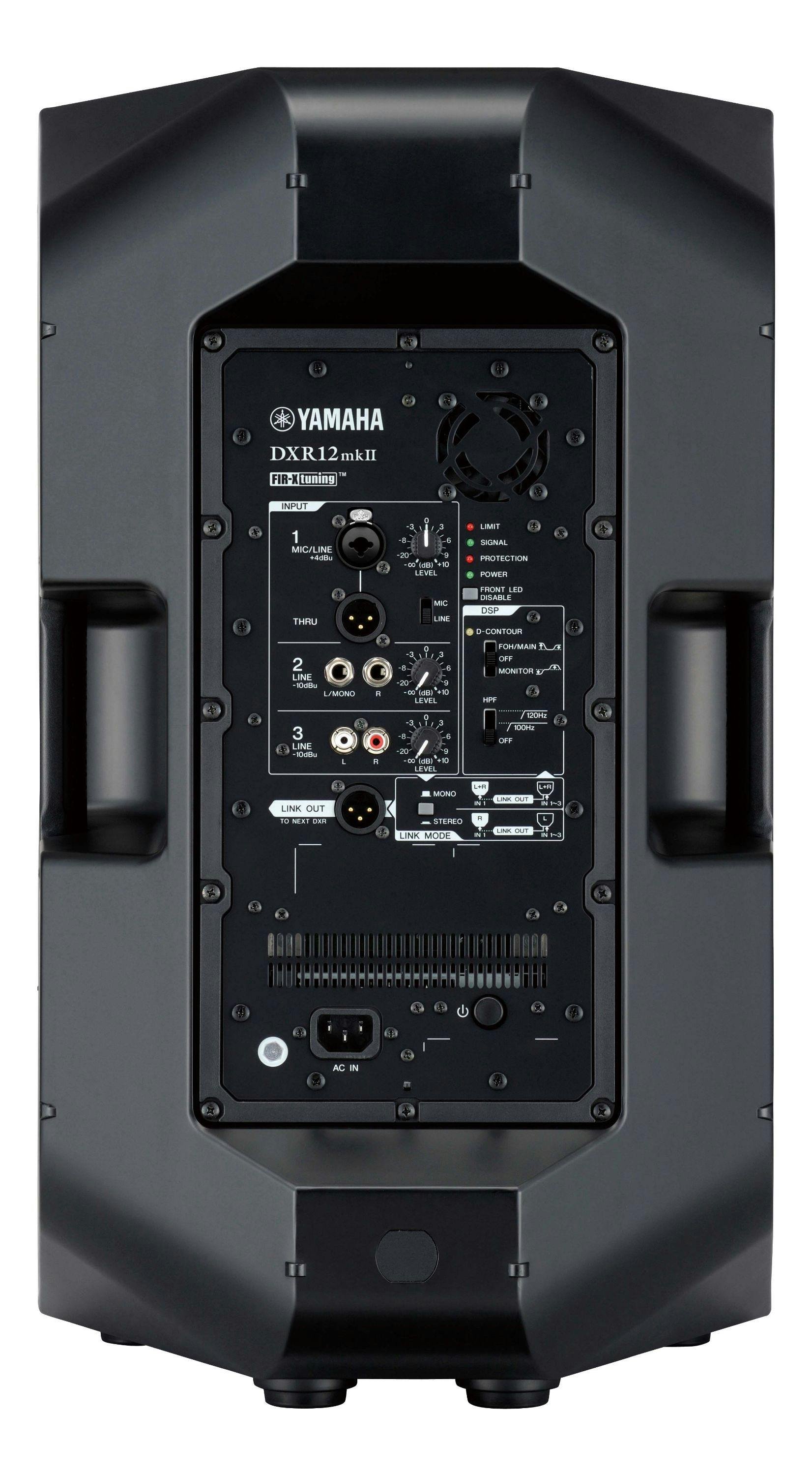 Yamaha DXR12 MkII 1100W Powered 1x12" PA Speaker - 330360-DXR12mkçU_rear.jpg