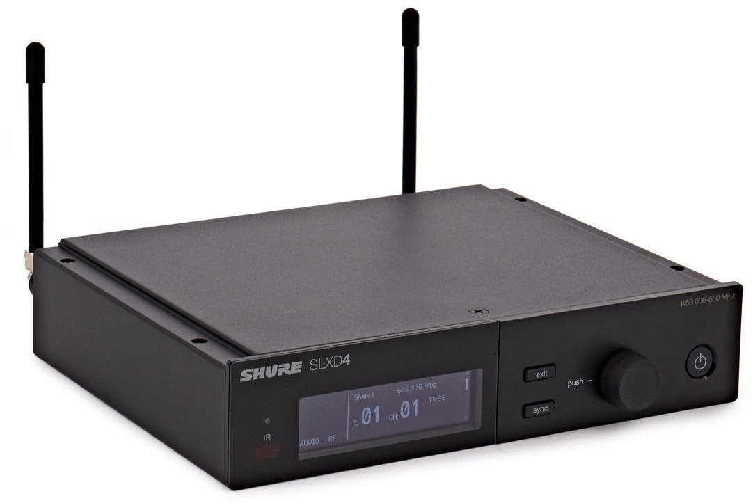 Shure SLXD24/SM58 Wireless System with SM58 Handheld Transmitter K59 Band - SLXD24UKSM58K59-Shure_SLXD24_B87A_Wireless_System_Beta_87A_Transmitter_Front.jpg