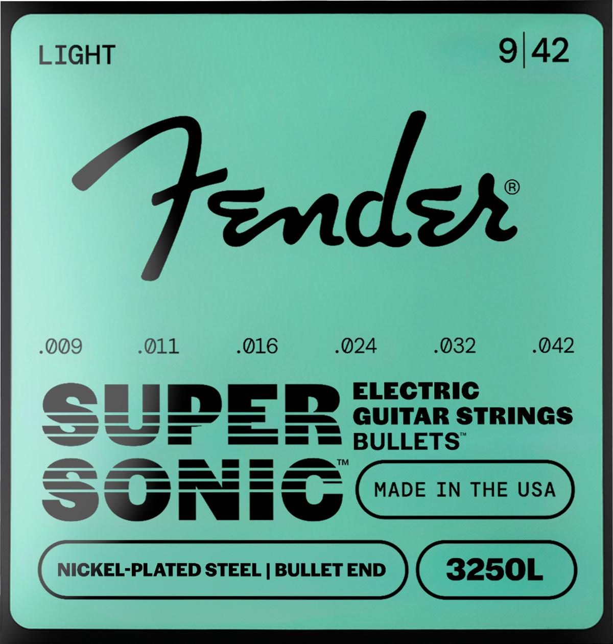 Fender SuperSonic Bullets 3250 Nickel-Plated Steel Guitar Strings 9-42 - 0733250403-4.jpg