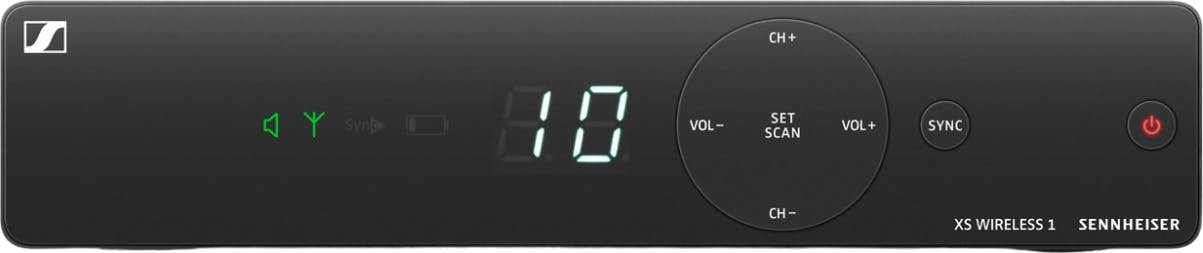 Sennheiser XSW 1-ME2-E - Lavalier Mic Wireless set inc. ME2 - XSW1-ME2-E-SENNHEISER_XSW_1-ME2_RECEIVER_FRONT.png.jpg