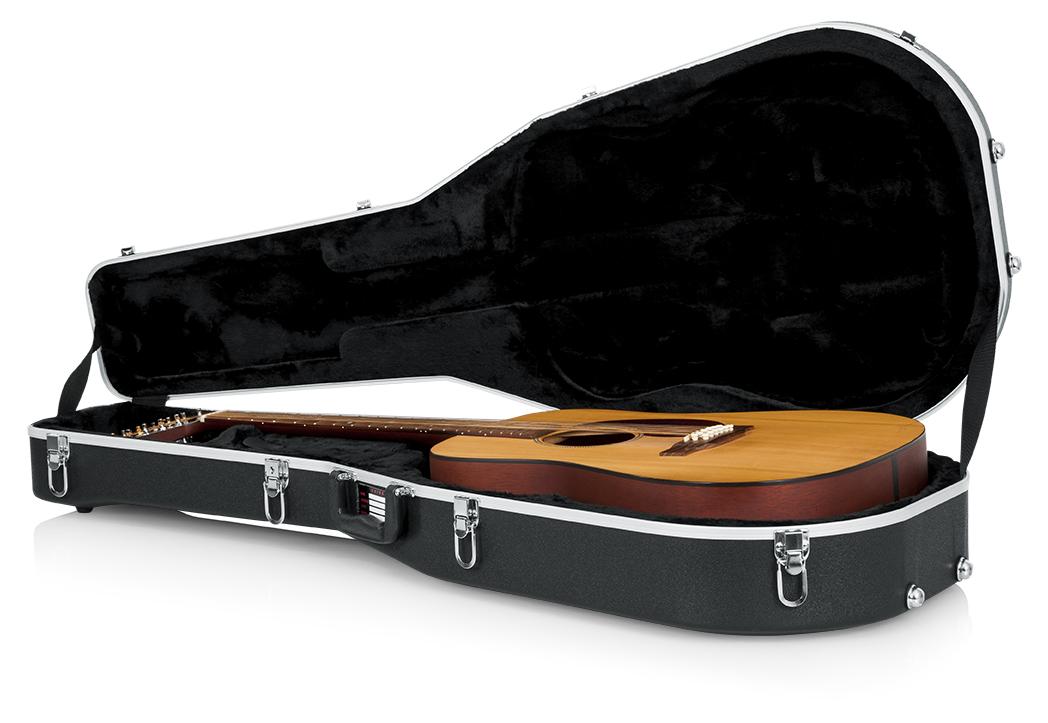 Gator Deluxe ABS 12-String Dreadnought Acoustic Guitar Case  - GC-DREAD-12_OPEN_GEAR_01.jpg