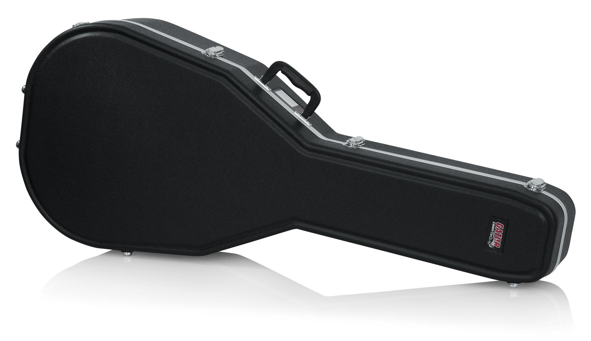Gator Deluxe ABS Hard Case to fit Super Jumbo Acoustic Guitar - GC-JUMBO_FRONT_RT.jpg
