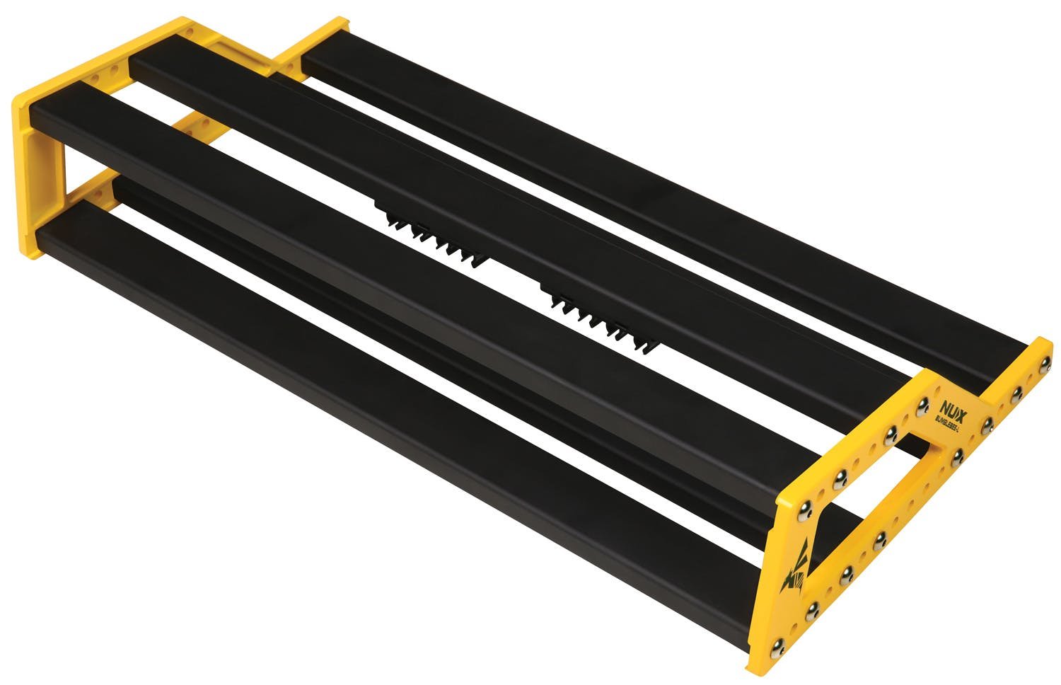 Nux NPB-M Medium Bumblebee Pedalboard plus Bag - NPB-M-Nux-NPB-M-Medium-Bumblebee-Pedalboard-Back-Angle.jpg