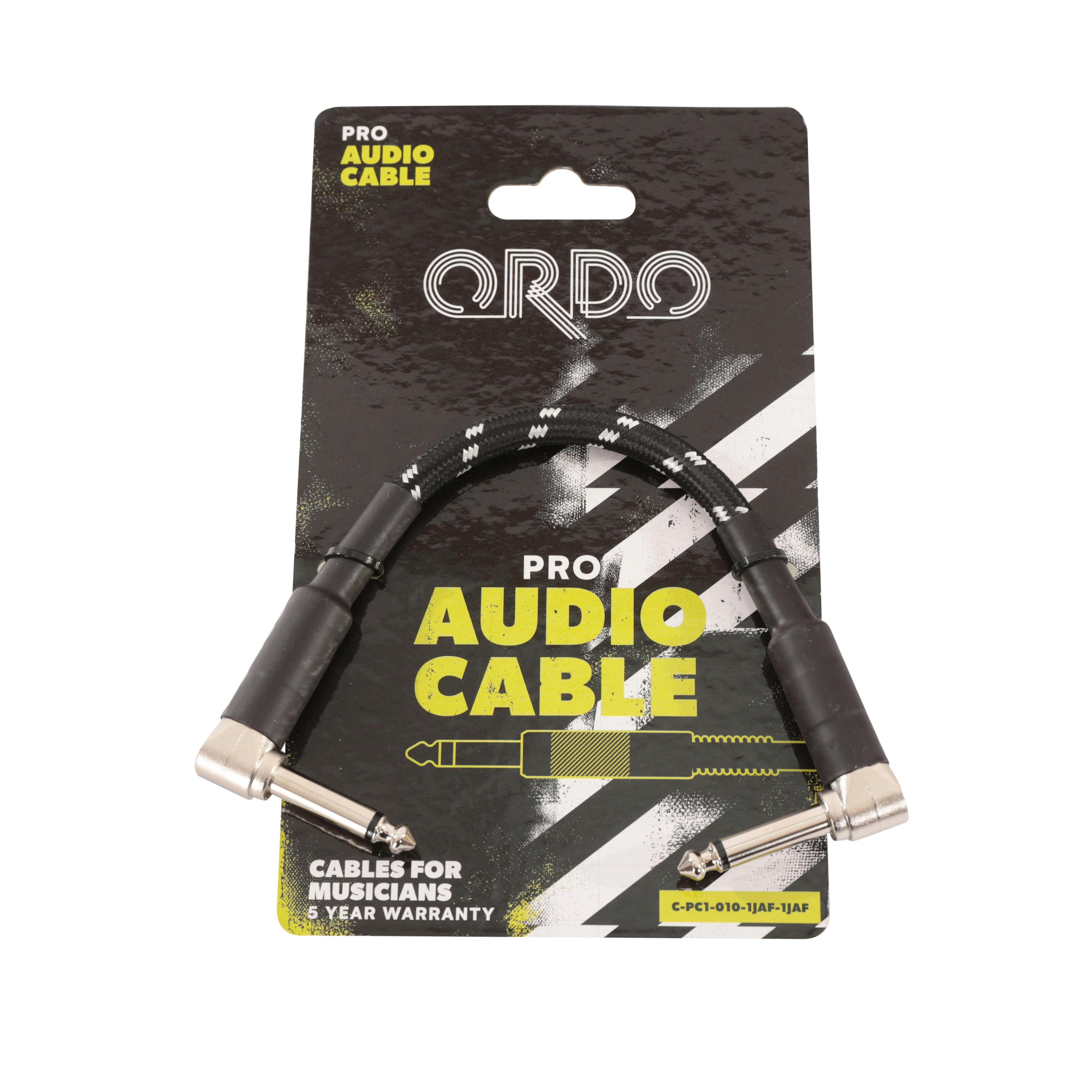 Ordo Braided Black and Grey Right Angle to Right Angle Patch Cable 15cm - C-IC3-015-BBKGR-1JA--C-IC3-015-BBKGR-1JA--2.jpg