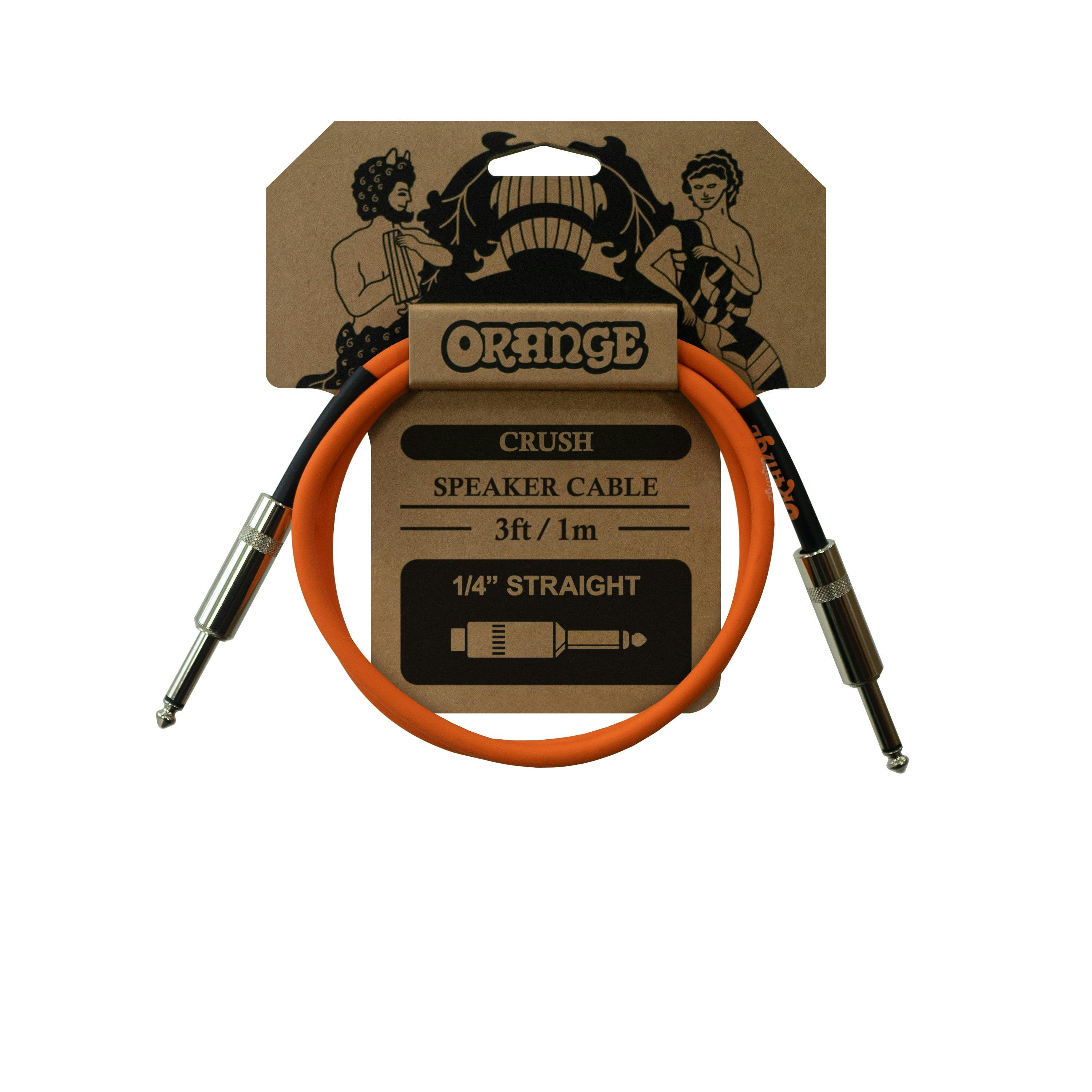Orange Crush 3ft Jack to Jack Speaker Cable - 342933-Crush Cables - 3ft Speaker.jpg
