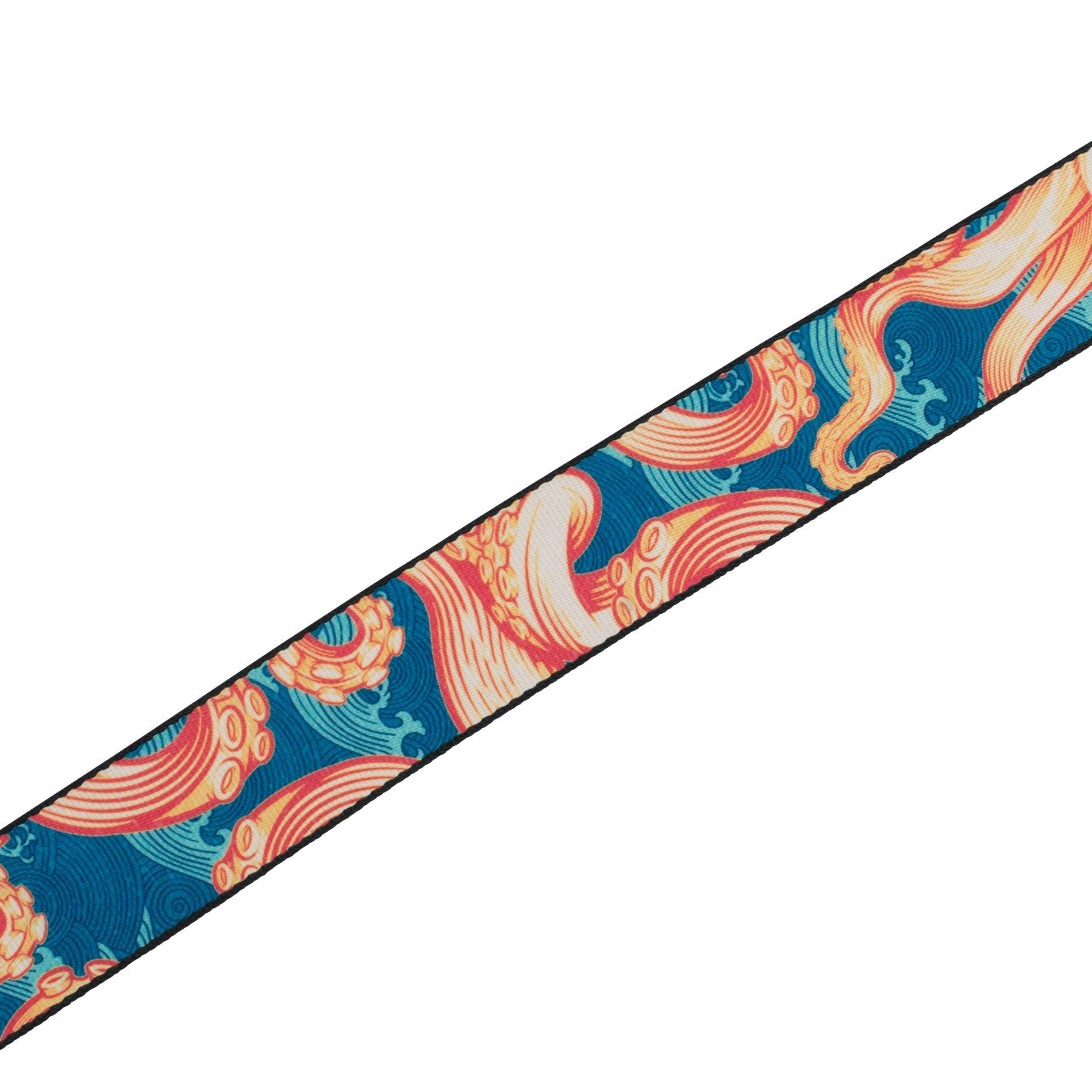 Levy Prints Polyester Guitar Strap in Tentacles Waves - 444382-1621514347174.jpg
