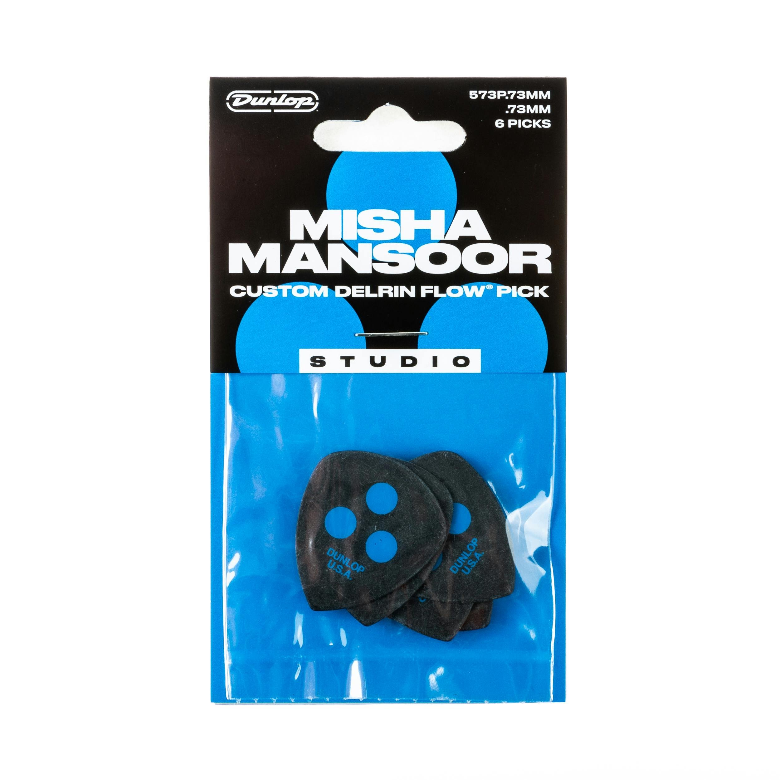 Dunlop Picks - Misha Mansoor Custom Delrin Flow - Players Pack 6 - 0.75mm - 445403-573P73.FRNT.jpg
