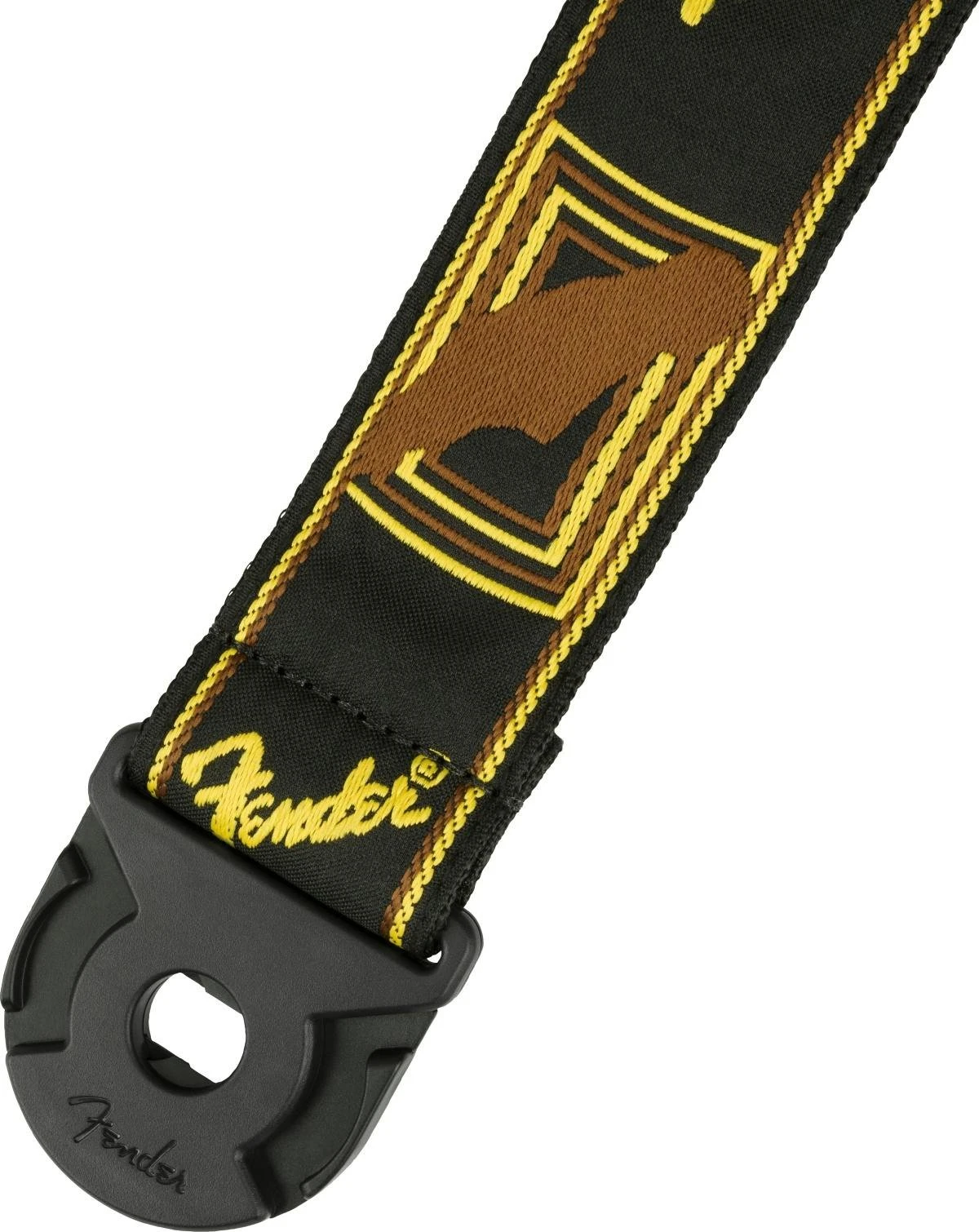 Fender Quickgrip Locking End Strap in Black/YellowithBrown - 462255-1630588128494.jpg