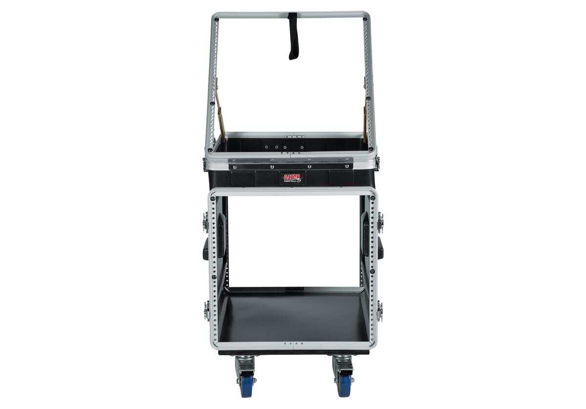 Gator 10U Combi Mixer Rack with 12U Pop Up Top - GRC-12X10 PU_OPEN_FT_01.jpg