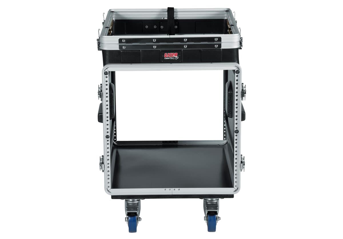 Gator 10U Combi Mixer Rack w/ 12U Pop Up Top - GRC-12X10 PU_OPEN_FT_03.jpg