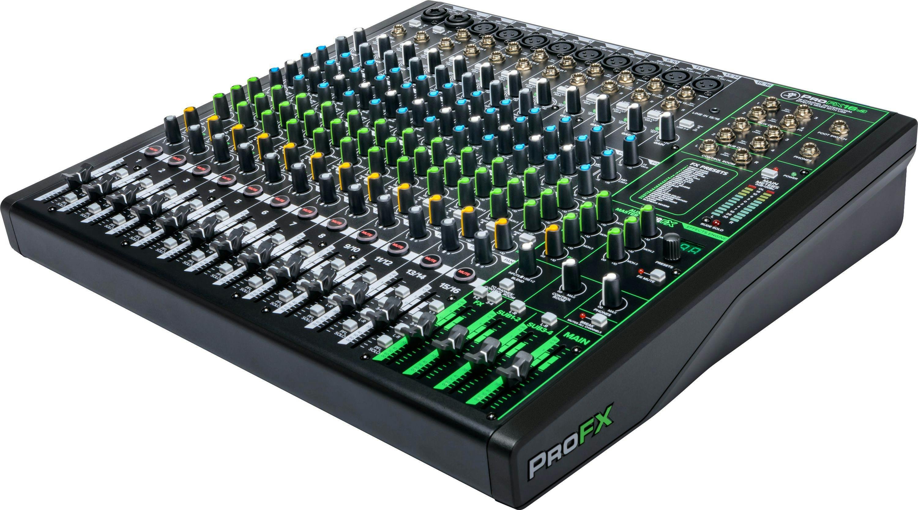 Mackie PROFX16 V3 Mixer with Digital FX - 355706-ProFX16v3_3qtrL.jpg