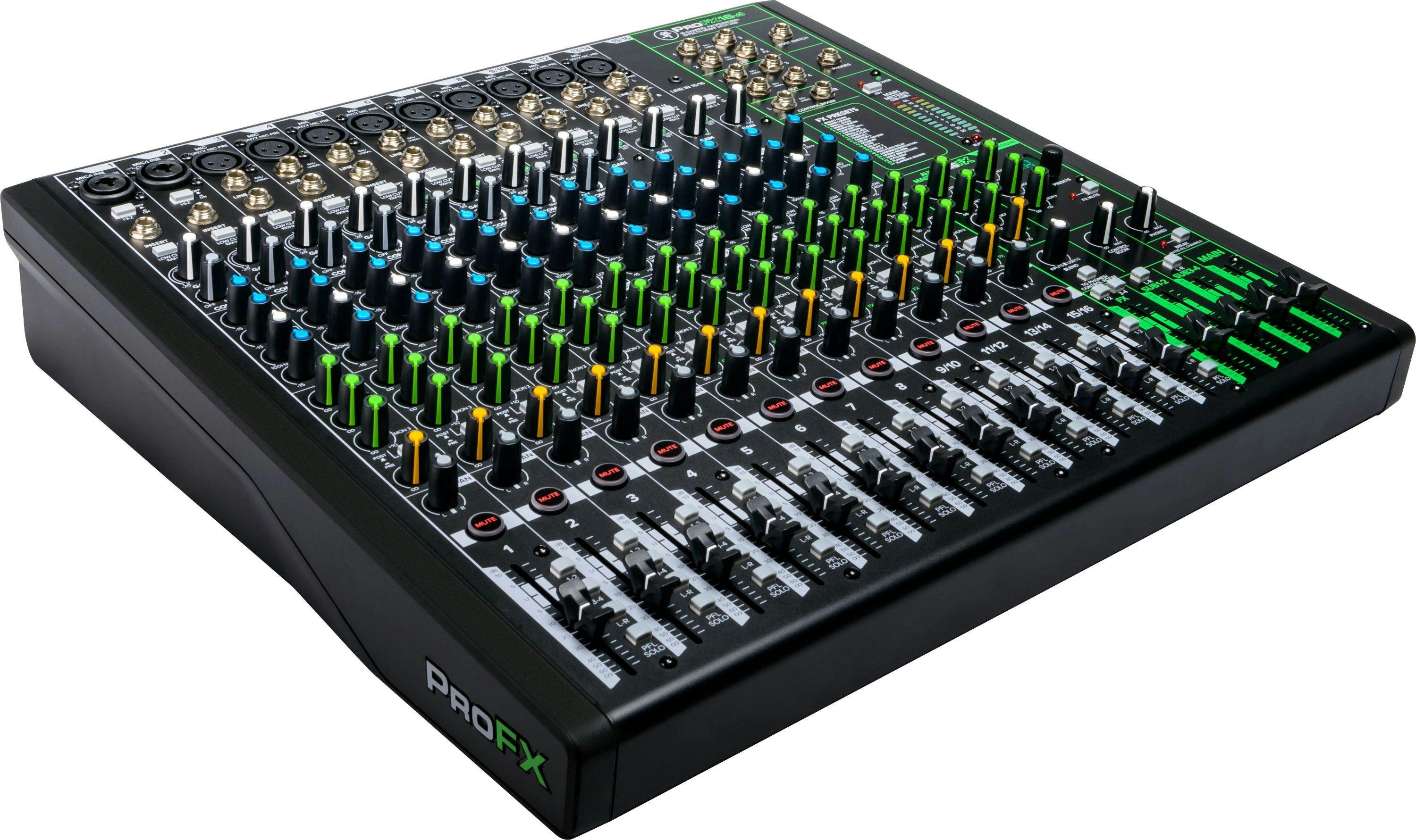 Mackie PROFX16 V3 Mixer with Digital FX - 355707-ProFX16v3_3qtrR.jpg