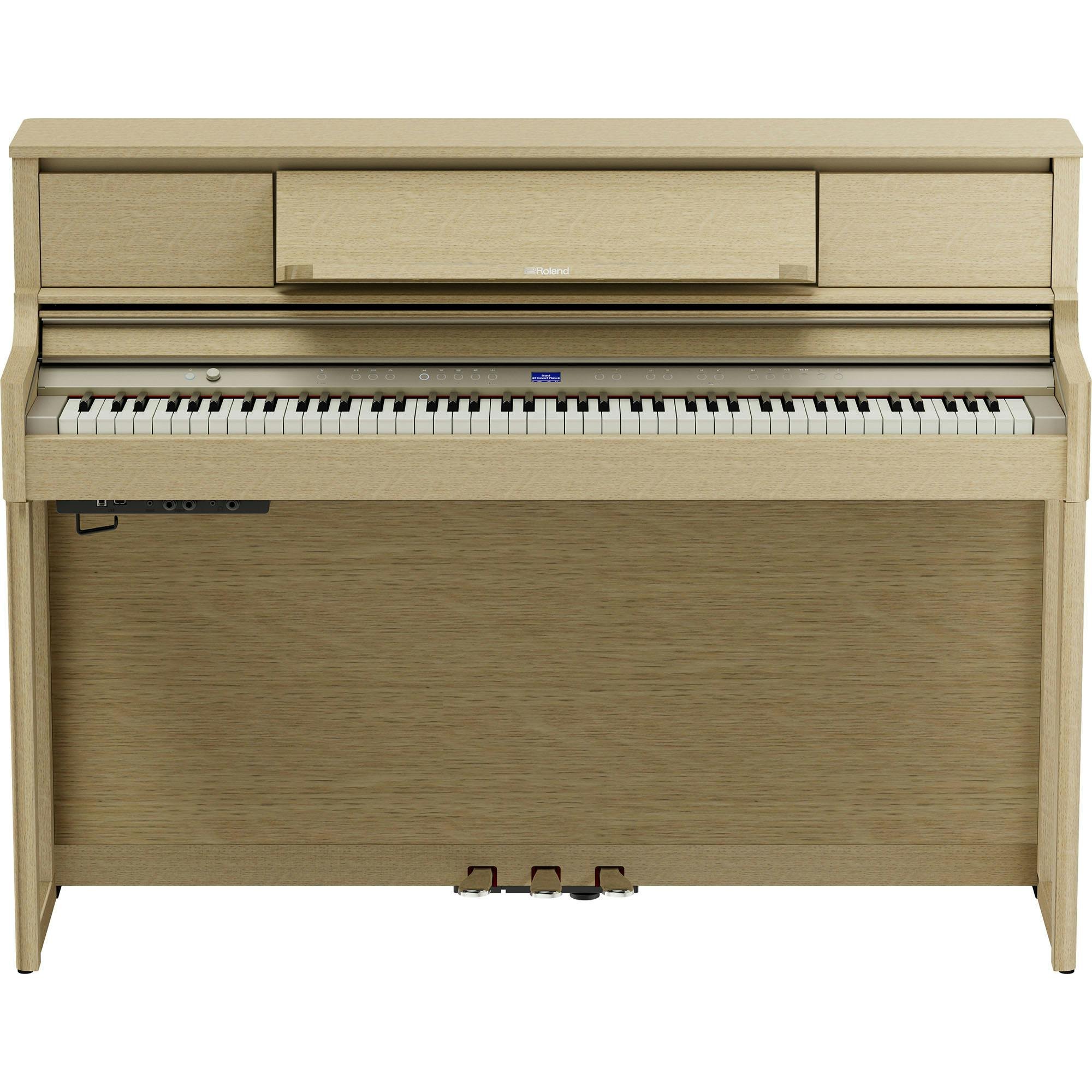 Roland LX 5 CH  Upright Piano In Light Oak - LX-5-LA-LX-5_LA_FRONT.jpg