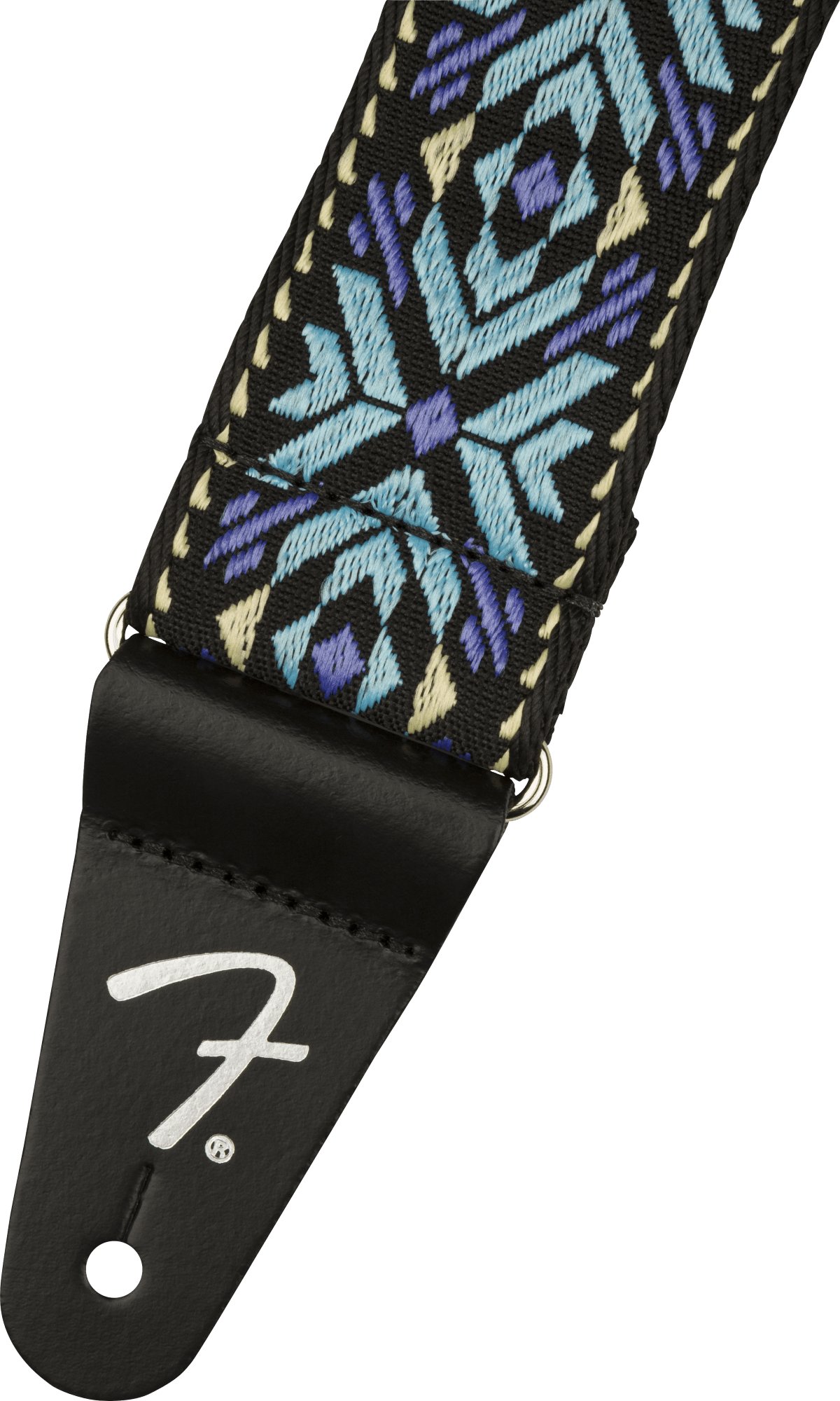 Fender Pasadena Woven Guitar Strap in Blue Snowflake - 537288-Fender-Pasadena-Woven-Strap-Blue-Snowflake-2.jpg