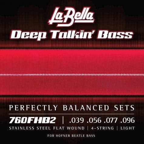 La Bella 760FHB2 Beatle Bass Stainless Steel Flat Wound Bass Strings - 39-96 - 448342-19760FHB2.jpg