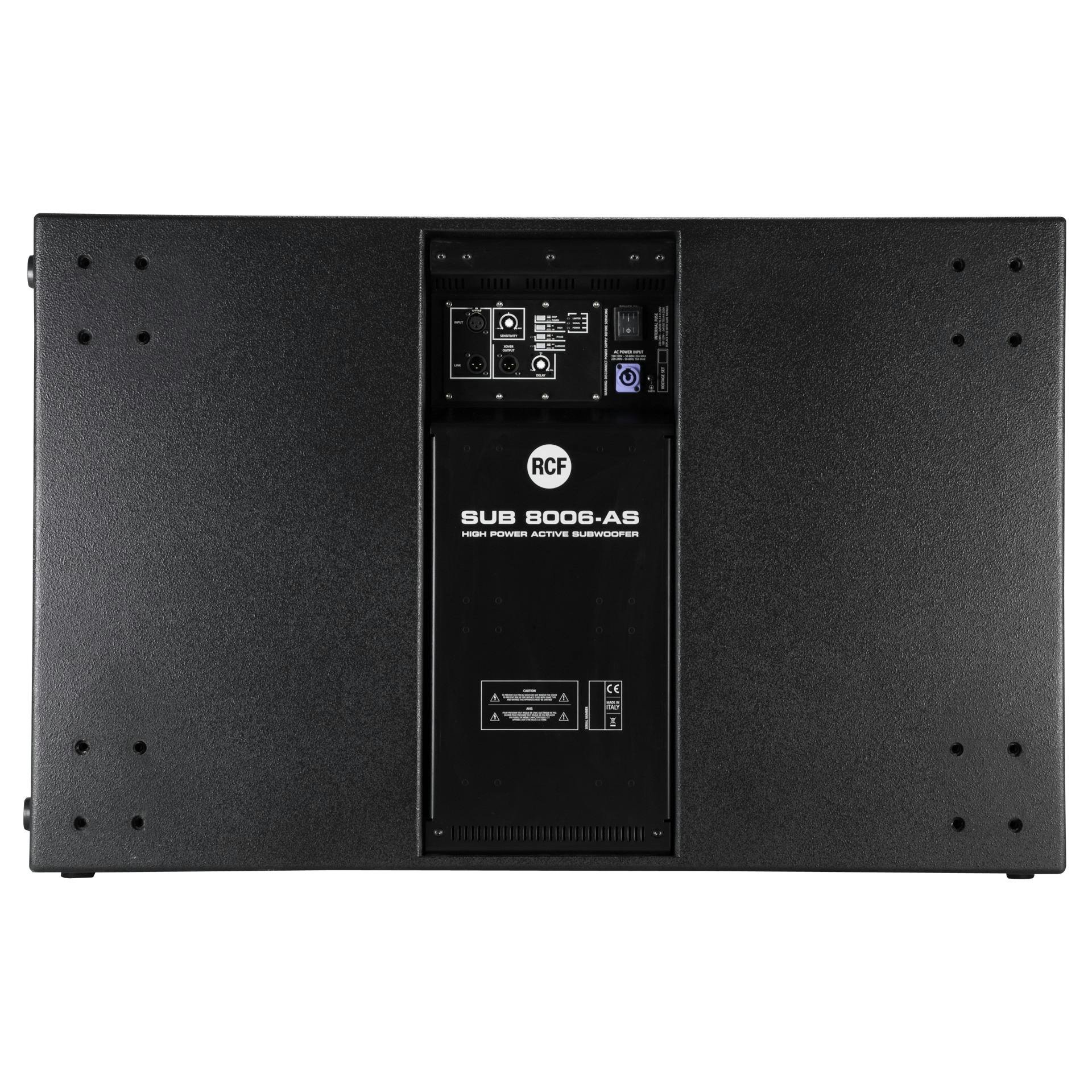 RCF SUB 8006-AS Double 18" Bass Reflex Active Subwoofer, 2500Wrms, 5000Wpeak - 13000372-RCF_SUB-8006-AS-BACK.jpg