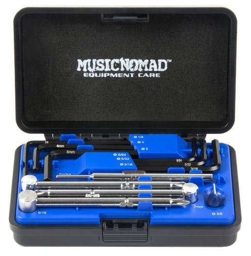 MusicNomad Premium Guitar Tech Truss Rod Wrench 11 Piece Set - MNO-MN235-musicnomad-wrench-and-tools-set-front.jpg