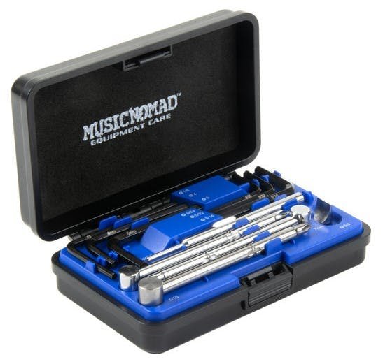 MusicNomad Premium Guitar Tech Truss Rod Wrench 11 Piece Set - MNO-MN235-musicnomad-wrench-and-tools-set-side.jpg