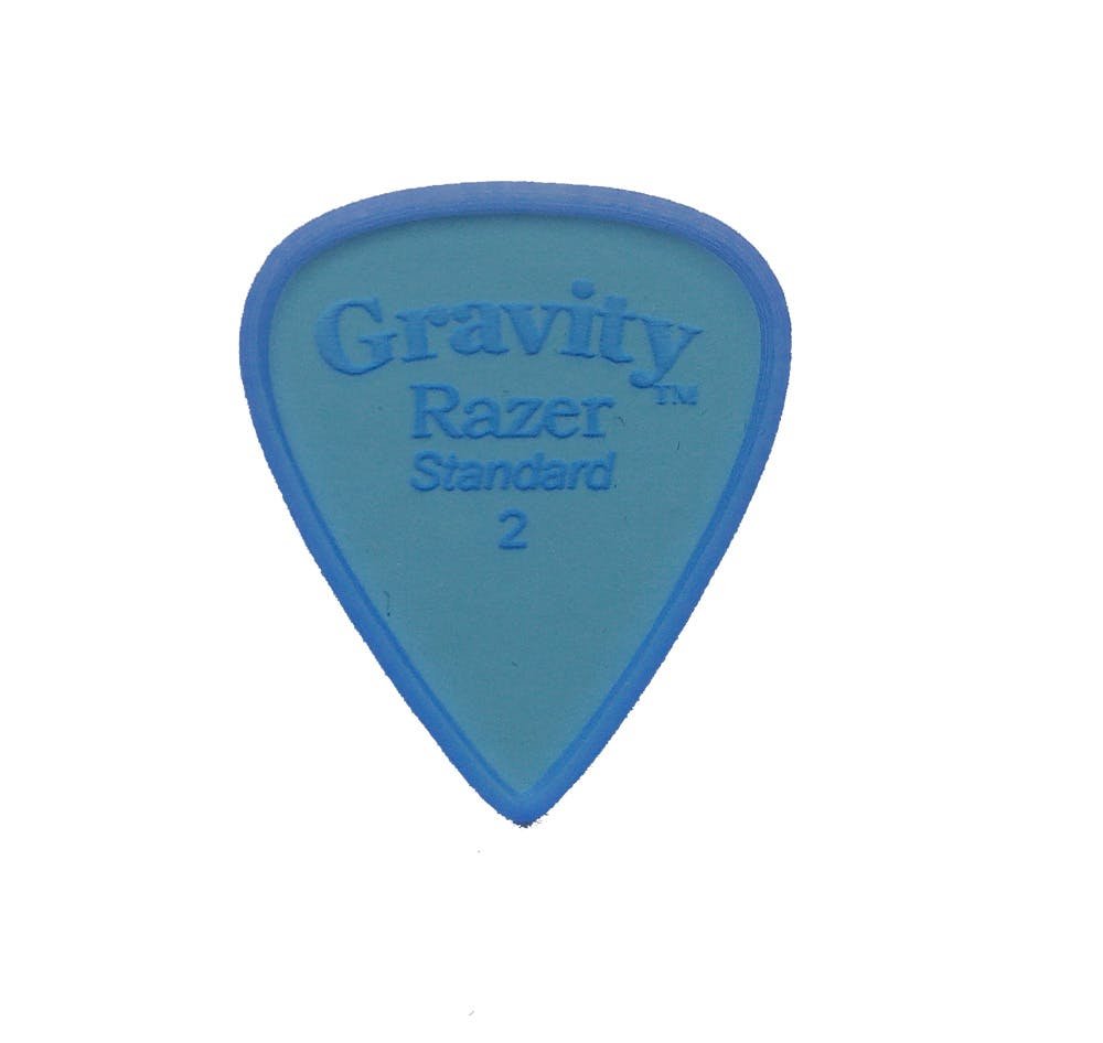 Gravity Razer Standard 2mm Pick (Blue) with Unpolished Edge - 78629-Razer-2.jpg