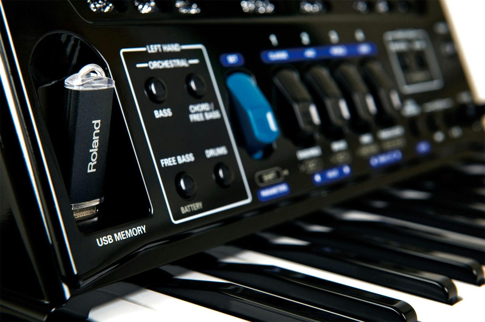 Roland FR-1x V-Accordion Piano Type in Black - Andertons Music Co.