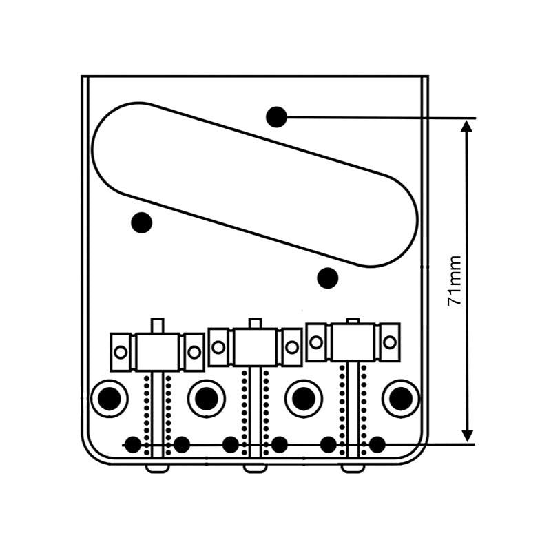 Vega VT2ND Teletrem Classic for Telecaster Guitars VT Logo - VT2ND-CLASSIC-VT-vt2-telecaster-classic-drawing.jpg
