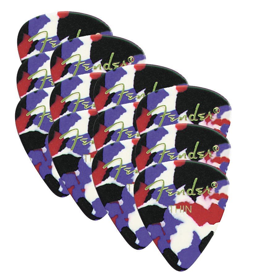 Fender Thin Picks Confetti Pack of 12 - 87709-12conf-pick.jpg