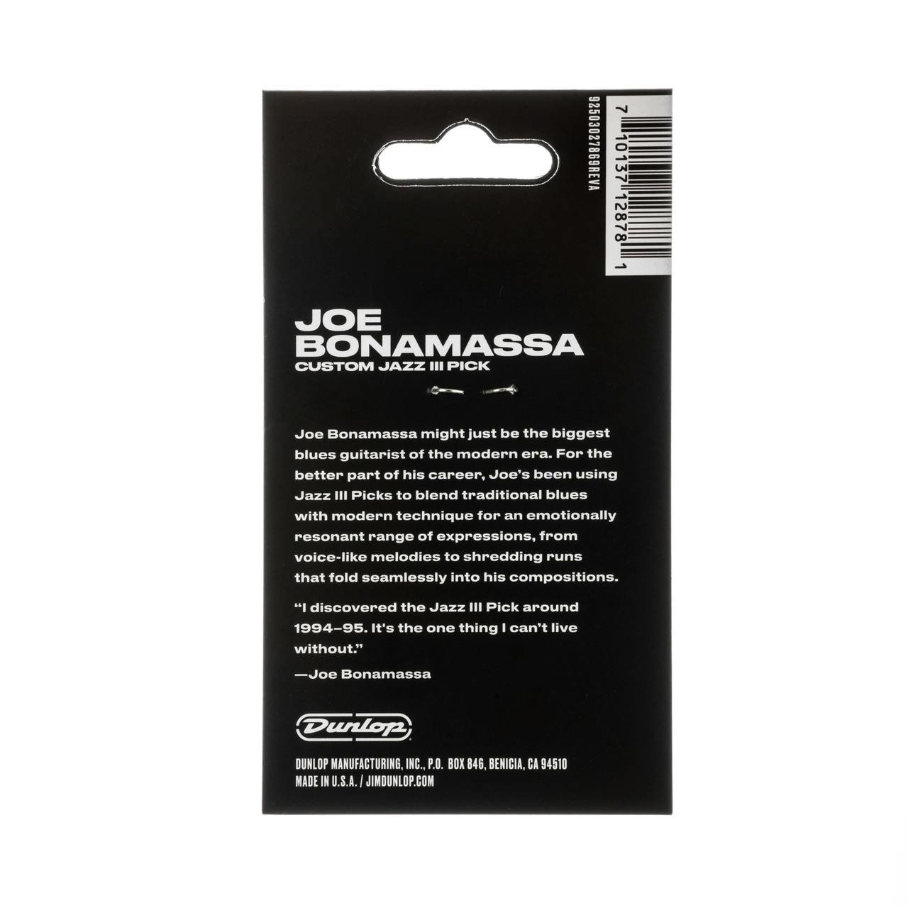 Jim Dunlop Joe Bonamassa Jazz III Pick - Variety Pack Of 6 - 504656-1649423958035.jpg