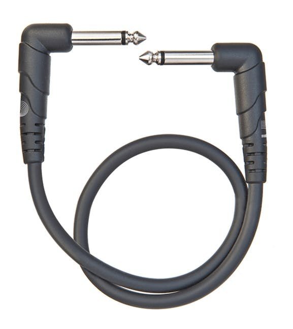 D'Addario Classic Series Patch Cable Right-Angle 1 Foot - PW-CGTPRA-01-daddario-classic-ra-1ft.jpg
