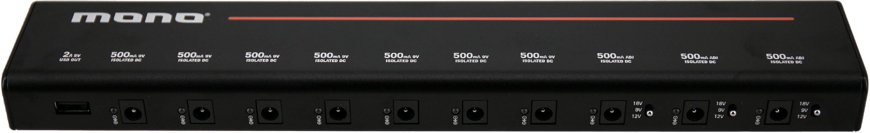 Mono Large Pedalboard Power Supply with Isolated Outputs & Mounting Kit - PSU-PFX-PS-L-BLK-Mono-PFX-Power-Supply-Large-in-Black-2.jpg