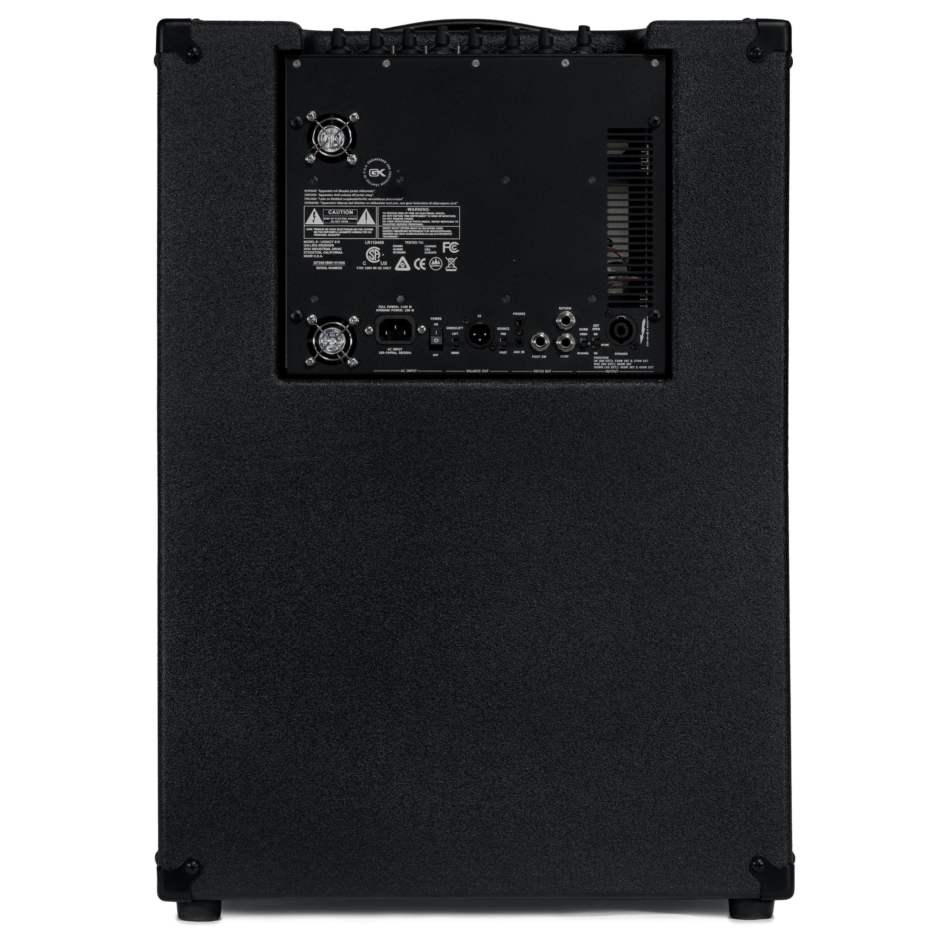 Gallien-Krueger Legacy 212 2x12" 800W Bass Amp Combo - 504617-Legacy-212-back.jpg