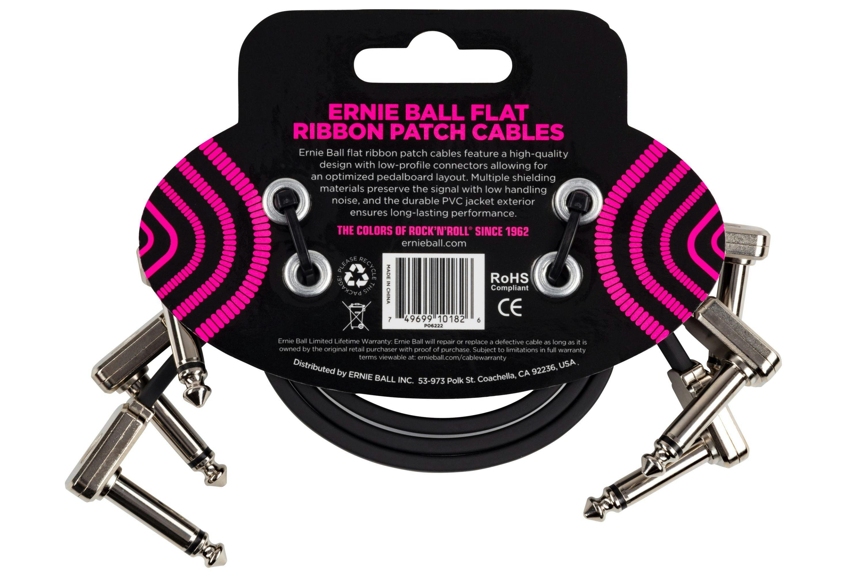Ernie Ball 12 Inch Flat Ribbon Patch Cable 3 Pack - 410373-P06222-BACK.jpg