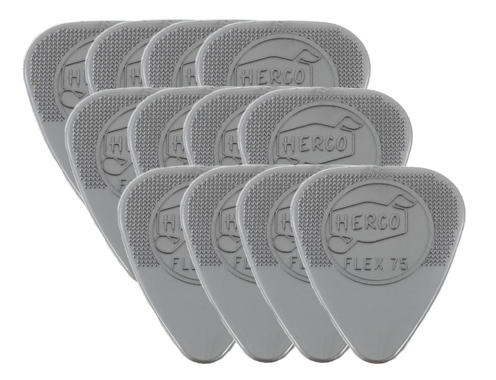 Jim Dunlop Herco Nylon Flat Picks: Flex 75 12-Pack - 93541-greyssss.jpg