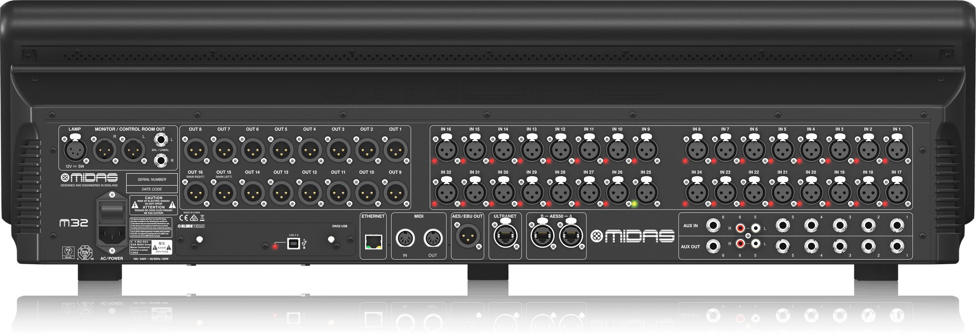 Midas M32 Digital Console for Live and Studio - 436417-M32_P0B3I_Rear_XL.jpg