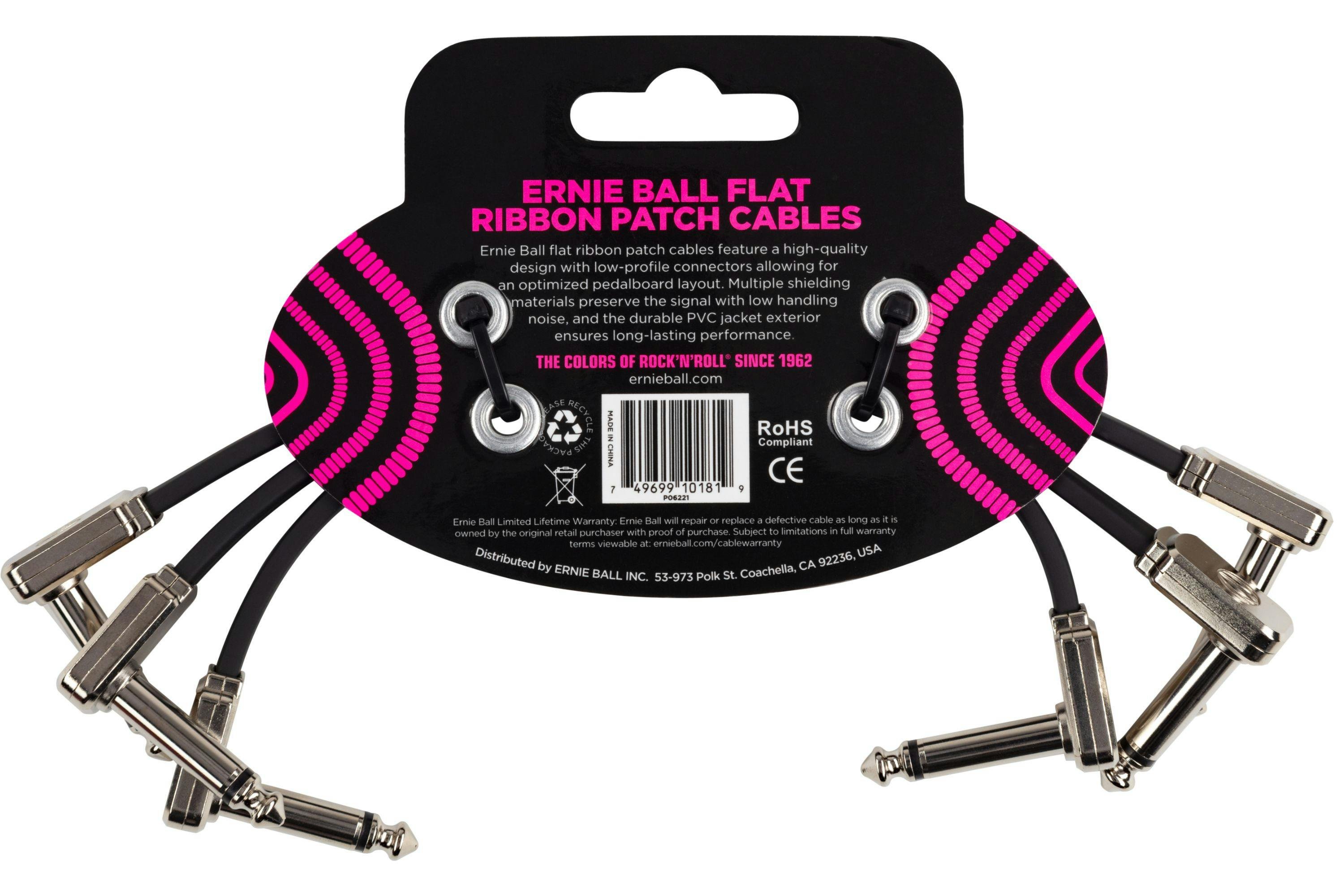 Ernie Ball 6 Inch Flat Ribbon Patch Cable 3 Pack - 410371-P06221-BACK.jpg