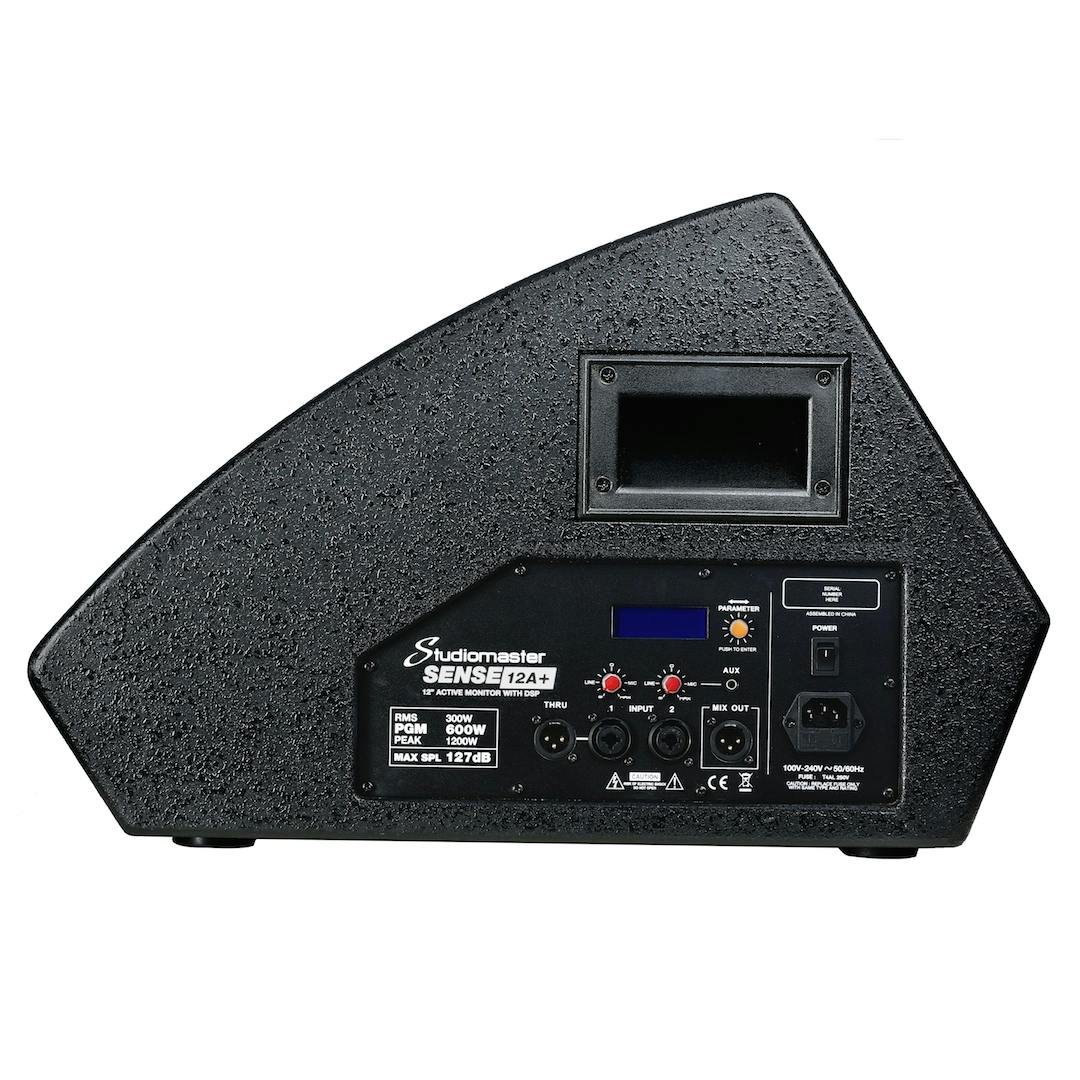 Studiomaster Sense 12A+ active floor Monitor Speaker with DSP - Paint Finish - 460531-Studiomaster-Sense-12A-side.jpg