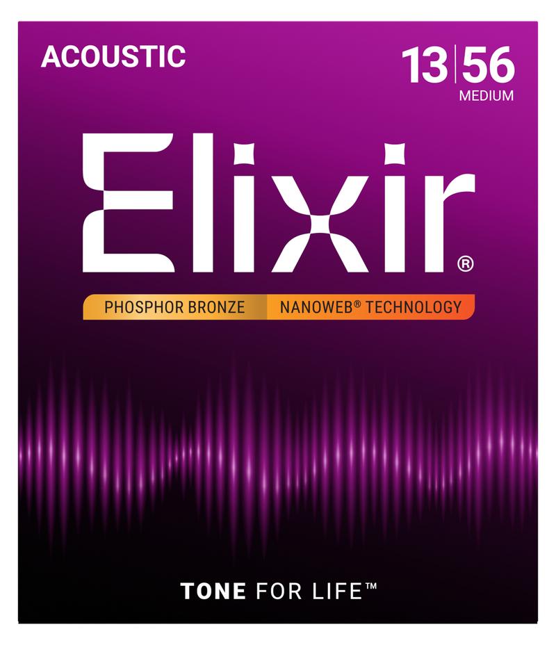 Elixir Acoustic Nanoweb Phosphor Bronze Medium 13-56 - E16102-1.jpg