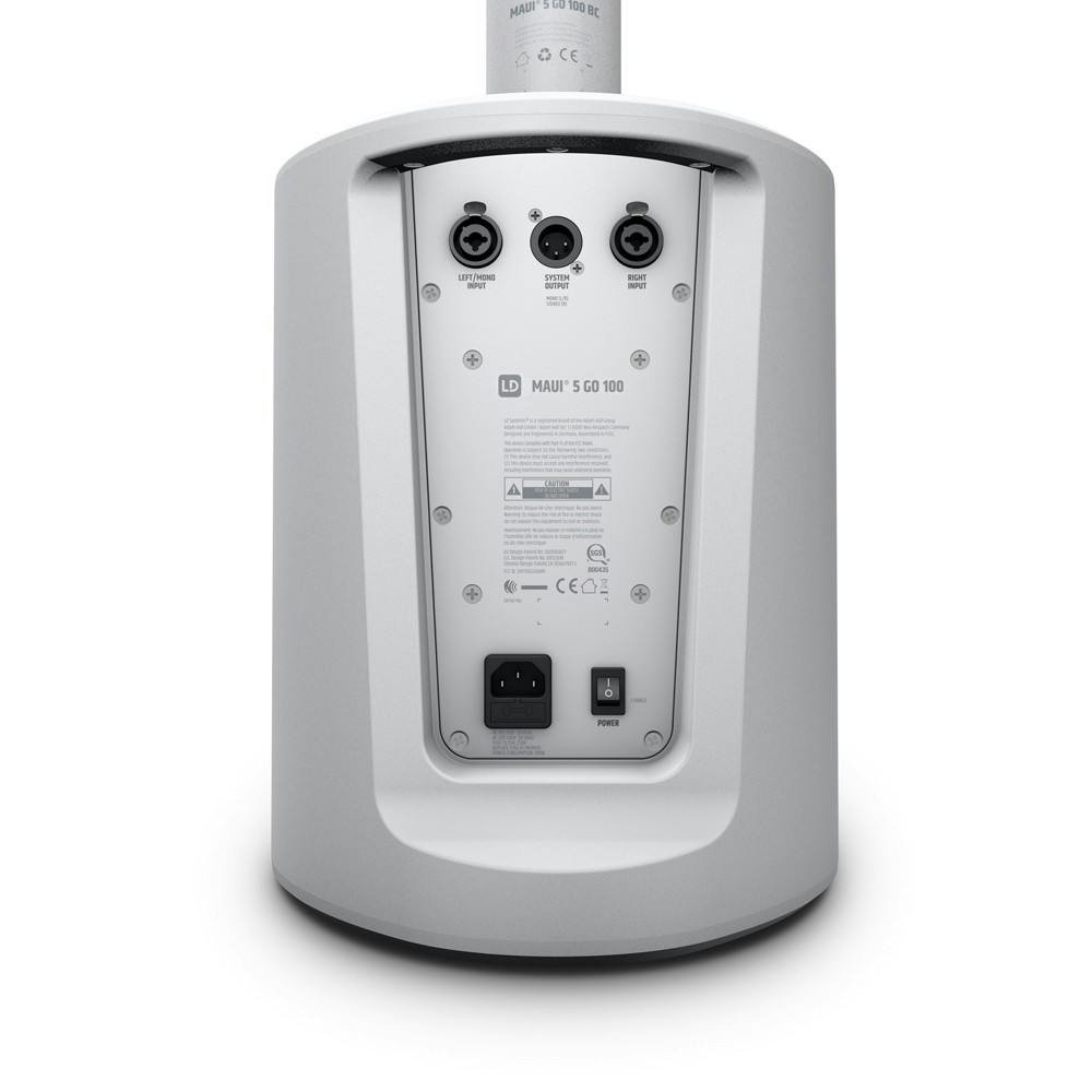 LD Systems MAUI Go 100 Ultra-portable Battery-powered Column PA System In WHITE - 431058-1612964525020.jpg