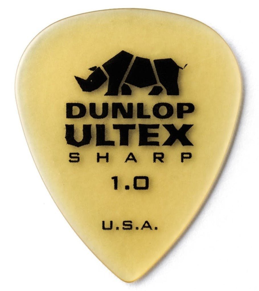 Dunlop Ultex Sharp 1.00mm Pick - Pack of 6 - JD-PIC-433P100-Dunlop-Ultex-Sharp-1.00mm-Pick-Pack-of-12-Front.jpg