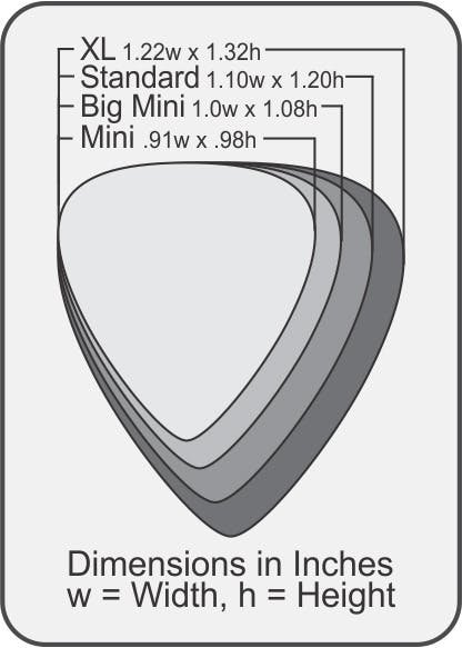 Gravity Classic Standard 1.5mm Pick (Green) with Unpolished Edge - 72973-DimensionsClassic_grande.jpg