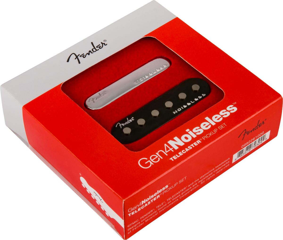 Fender Gen 4 Noiseless Telecaster Single-Coil Pickup Set - 0992261000-Boxed-Angle.jpg