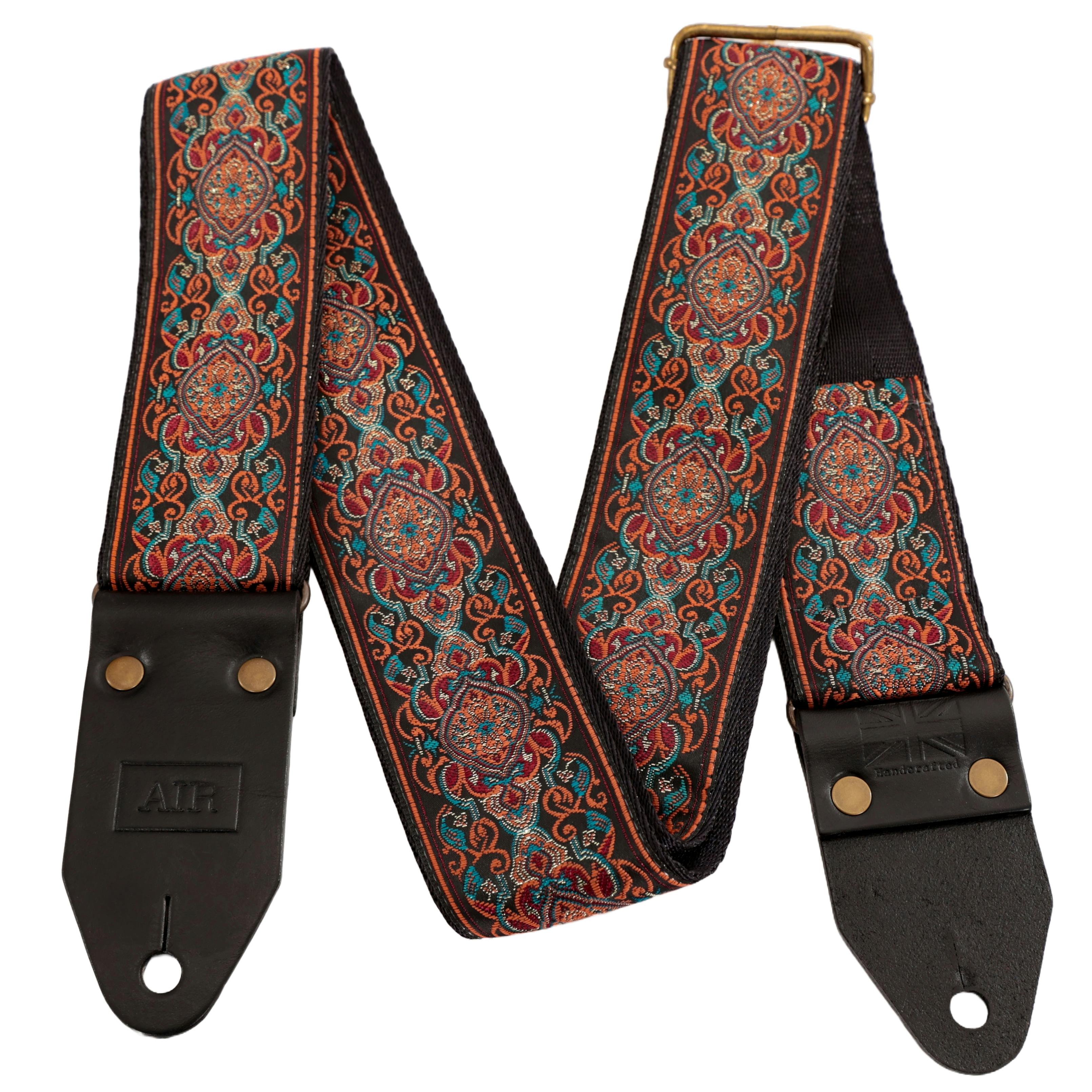 Air Straps Limited Edition Handcrafted Eastern Ember Guitar Strap - EEMB1-EEMB1-2.jpg