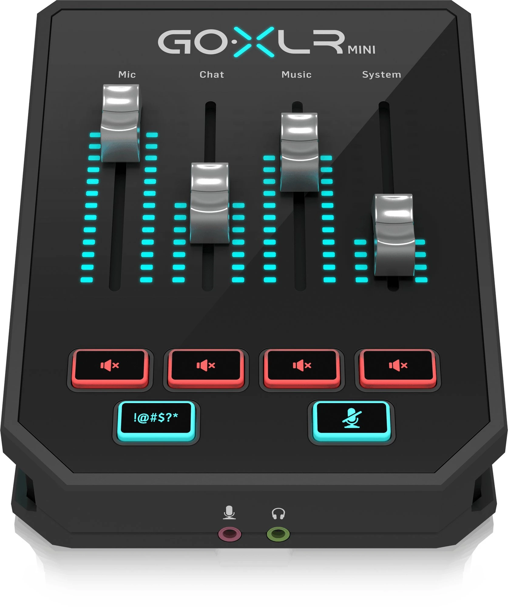 TC Helicon GO XLR Mini Audio Interface and Mixer In Black - 433890-GO-XLR-MINI_P0DI7_Top-Front_XL.jpg