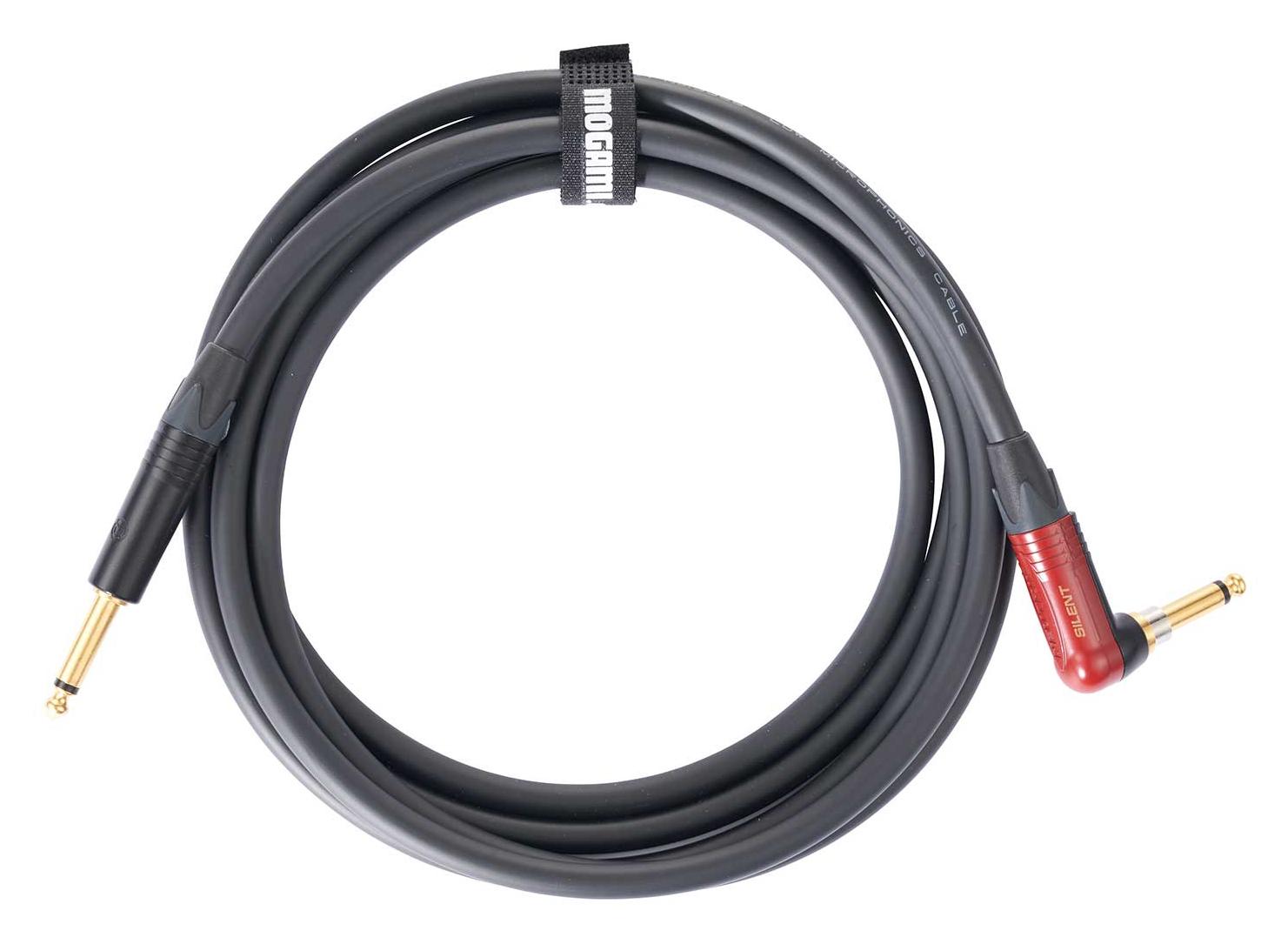 Mogami 3368 Ultimate Guitar 3m Lead Terminated with Black and Gold 1/4″ Jack and Right-Angled Neutrik silentPLUG - J2RS-33680-J2-3-3.jpg