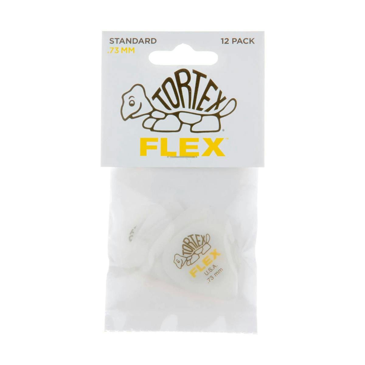Dunlop Tortex Flex Standard 0.73mm Guitar Picks - Pack of 12 - 380273-Dunlop Tortex Flex Standard .73mm 3.jpg