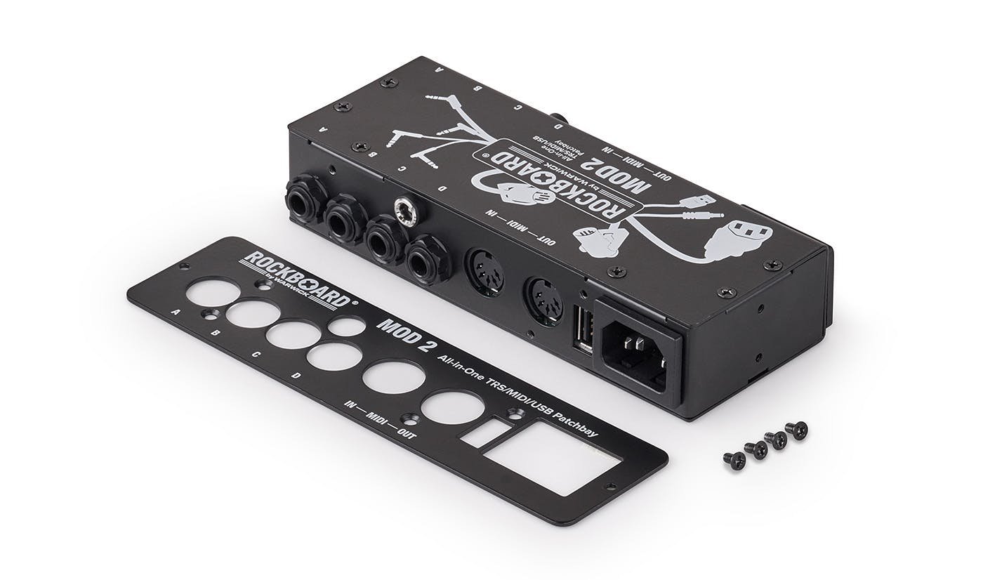 Rockboard MOD 2 Black - All-in-one Patchbay - TS/TRS, MIDI & USB - 412608-RBO-B-MODUL-2-BLACK-all.jpg