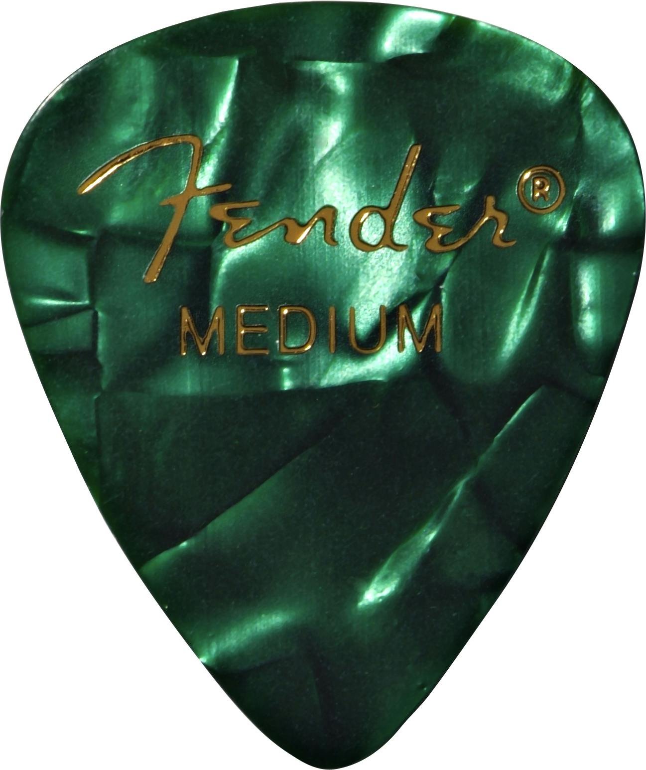 Fender Medium Green Moto Picks Pack of 12 - 23236-0980351871.jpg