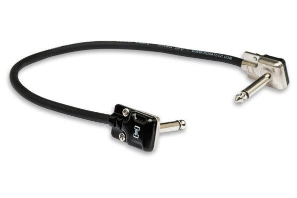 Hosa Pro Guitar Patch Cable, REAN Low-profile Right-angle to Same, 12 in - HGFP-001-Hosa-Pro-Guitar-Patch-Cable-REAN-Low-profile-Right-angle-to-Same-12-in.jpg
